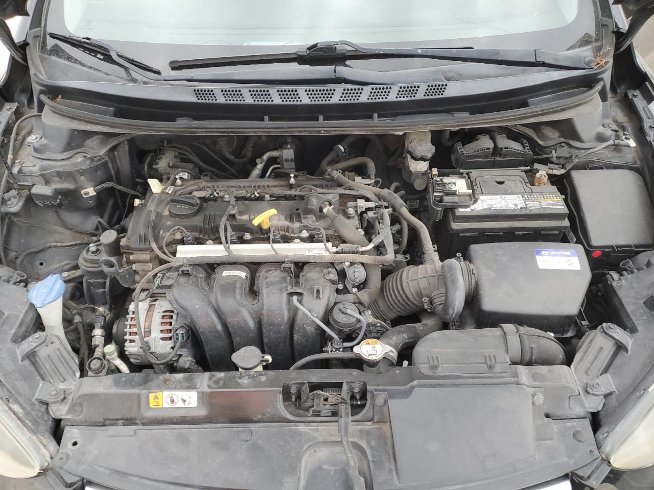 2016 Hyundai Elantra VIN KMHDH4AE9GU637088 Copart auction photo, rear end damage thumbnail 12