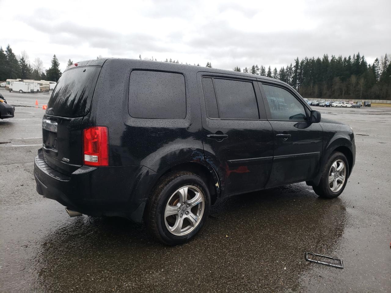 2015 Honda Pilot VIN 5FNYF4H54FB032873 Copart auction photo, rear end damage thumbnail 3