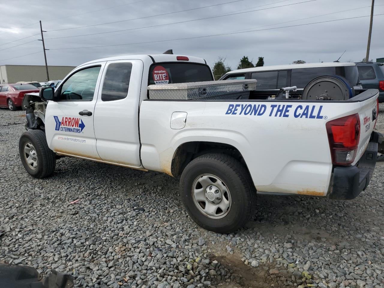 2019 Toyota Tacoma VIN 5TFRX5GN1KX148248 Copart auction photo, front end / side damage thumbnail 2
