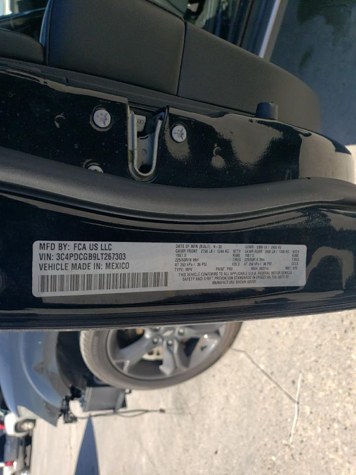2020 Dodge Journey VIN 3C4PDCGB9LT267303 Copart auction photo, front end damage thumbnail 16