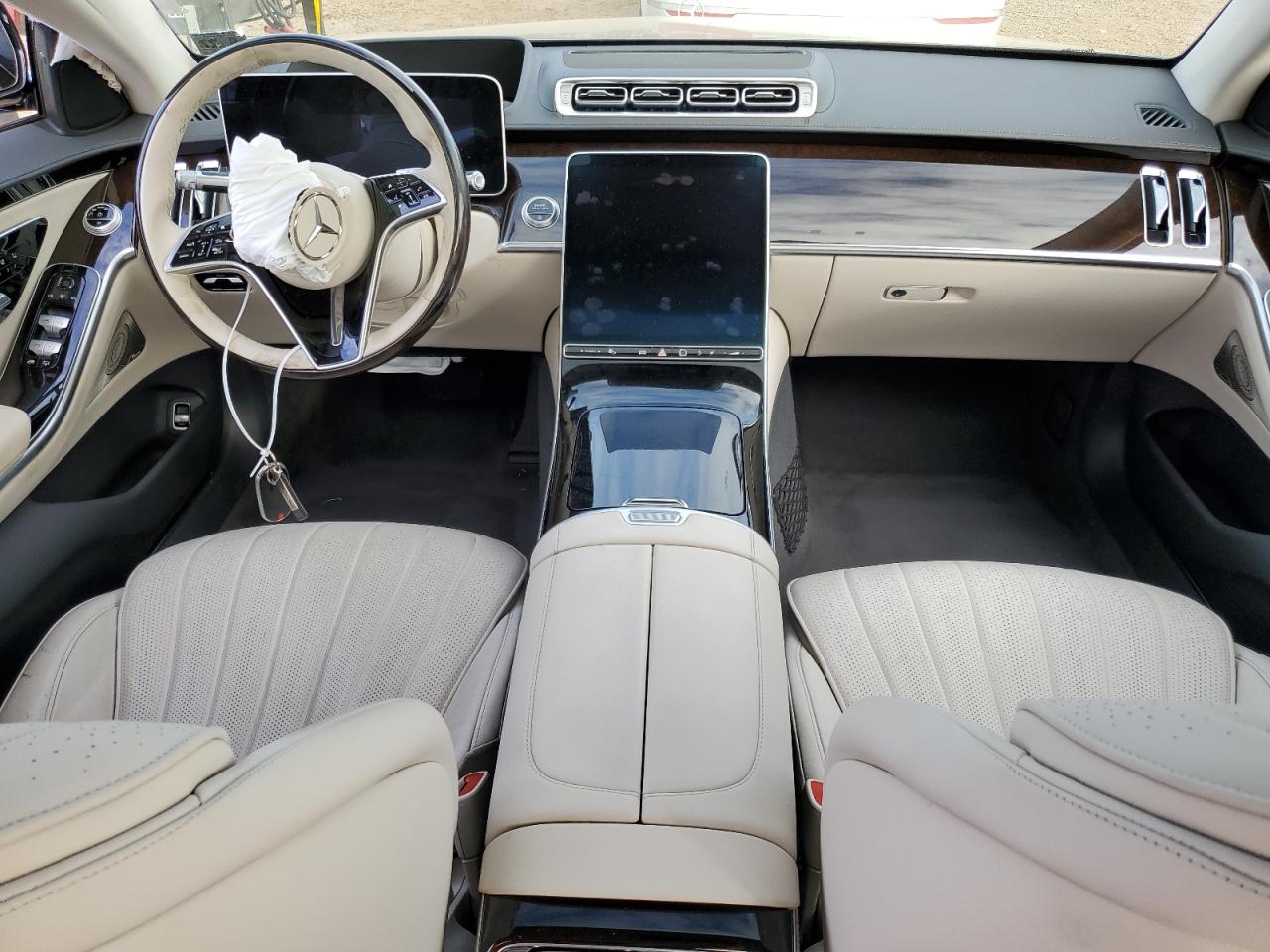 2022 Mercedes-Benz S-klasse VIN W1K6G6DB2NA157489 Copart auction photo, front end damage thumbnail 8