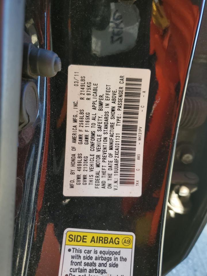 2012 Acura TL VIN 19UUA8F2XCA001131 Copart auction photo, rear end damage thumbnail 14