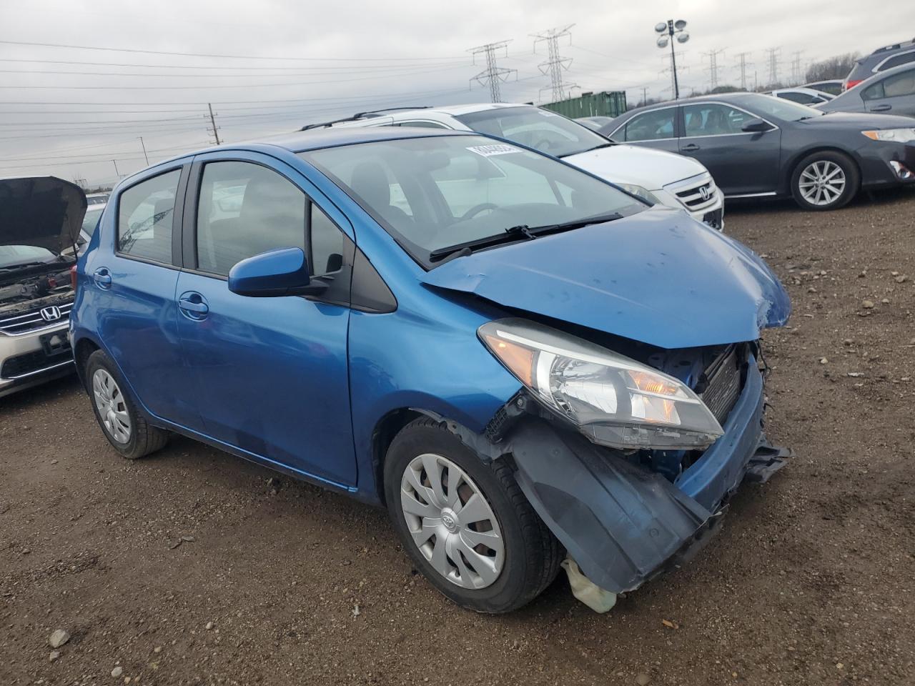 2015 Toyota Yaris VIN VNKKTUD34FA039650 Copart auction photo, front end damage thumbnail 4