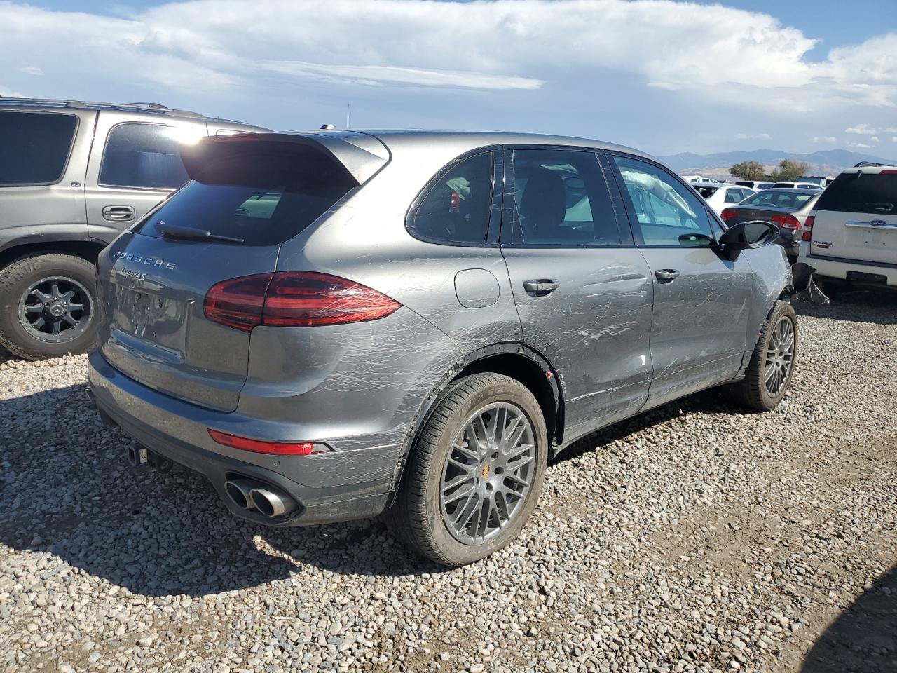 2017 Porsche Cayenne VIN WP1AB2A29HLA52651 Copart auction photo, all over damage thumbnail 3