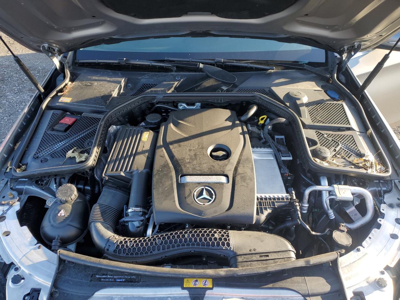 2015 Mercedes-Benz C-klasse VIN 55SWF4KB7FU051230 Copart auction photo, side / rear end damage thumbnail 11