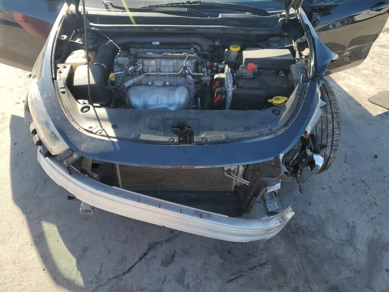 2014 Dodge Dart VIN 1C3CDFEB3ED706494 Copart auction photo, front end / side damage thumbnail 11