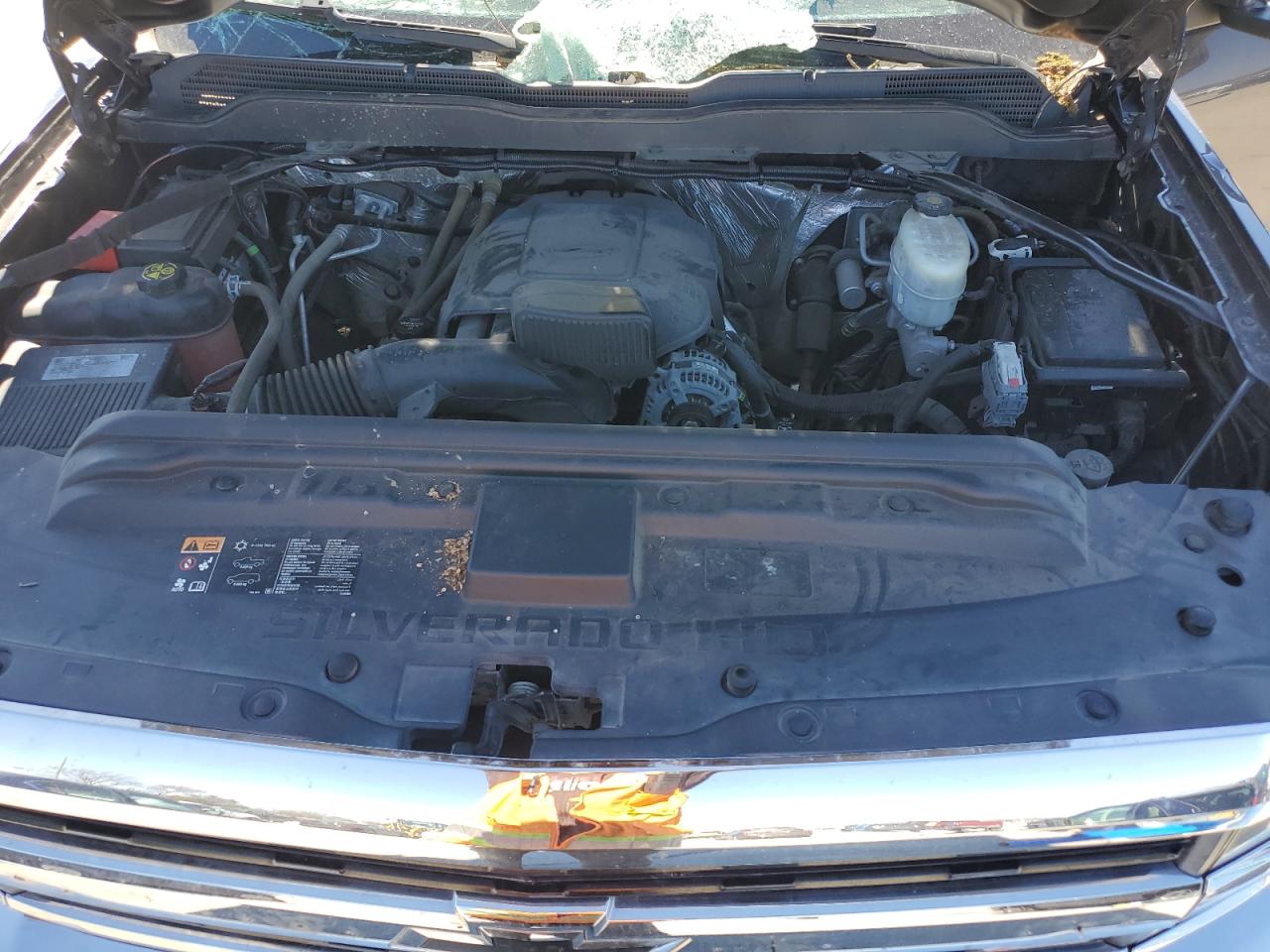 2016 Chevrolet Silverado VIN 1GC1KVEG5GF239181 Copart auction photo, top/roof / front end damage thumbnail 11