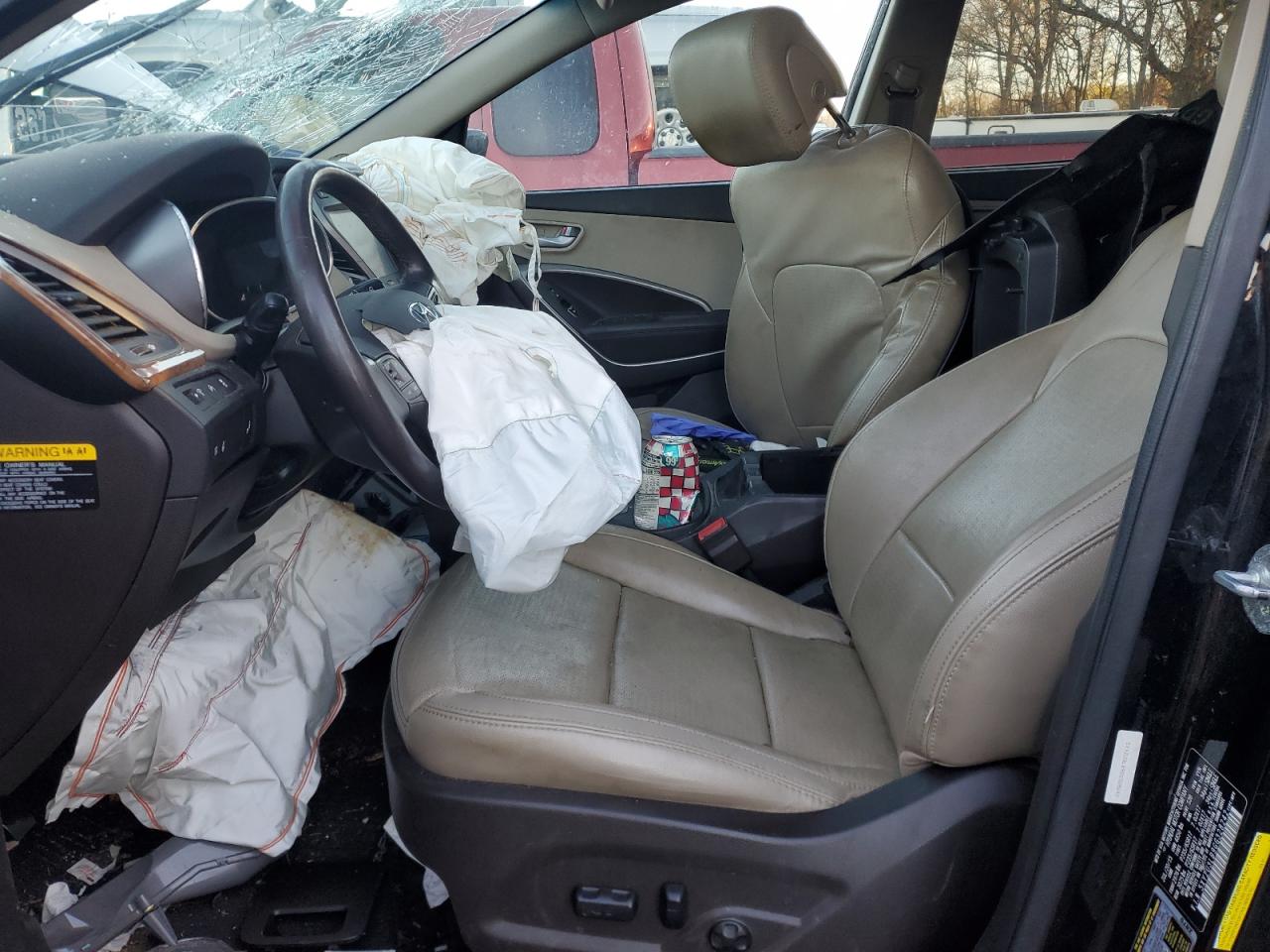 2016 Hyundai Santa Fe VIN 5XYZU3LB9GG328242 Copart auction photo, front end damage thumbnail 7