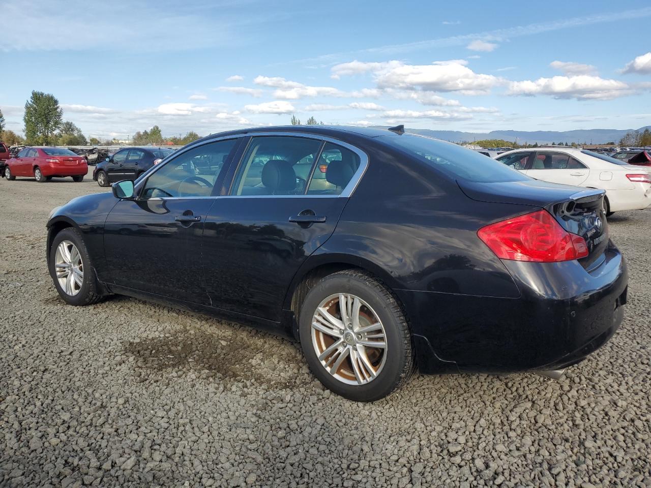 2011 Infiniti G VIN JN1CV6AR3BM405895 Copart auction photo, front end damage thumbnail 2
