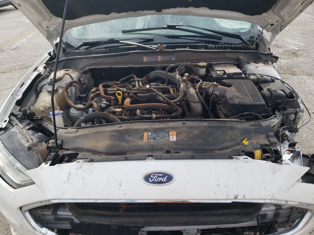 2019 Ford Fusion VIN 3FA6P0HD3KR161724 Copart auction photo, front end / side damage thumbnail 13