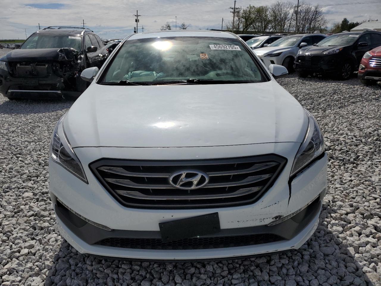 2017 Hyundai Sonata VIN 5NPE34AFXHH459607 Copart auction photo, biohazard/chemical / hail damage thumbnail 5
