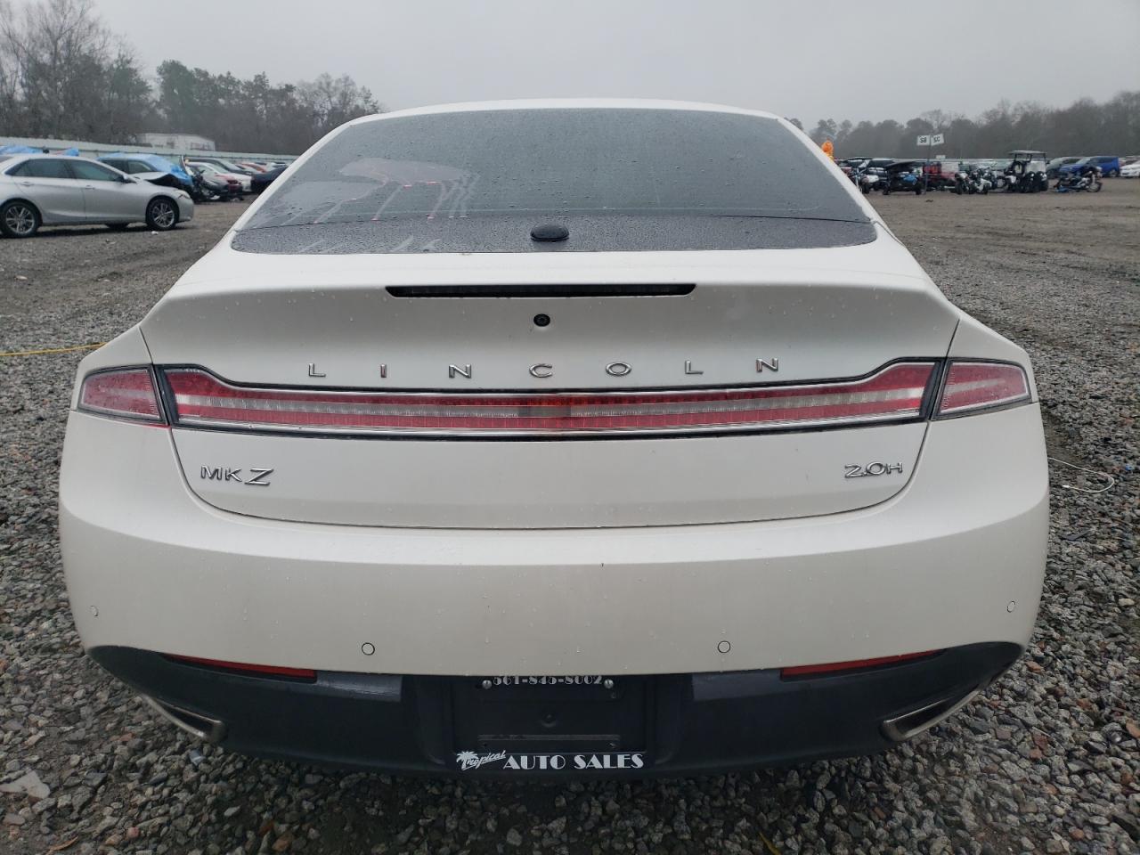 2015 Lincoln MKZ VIN 3LN6L2LUXFR606034 Copart auction photo, front end damage thumbnail 6