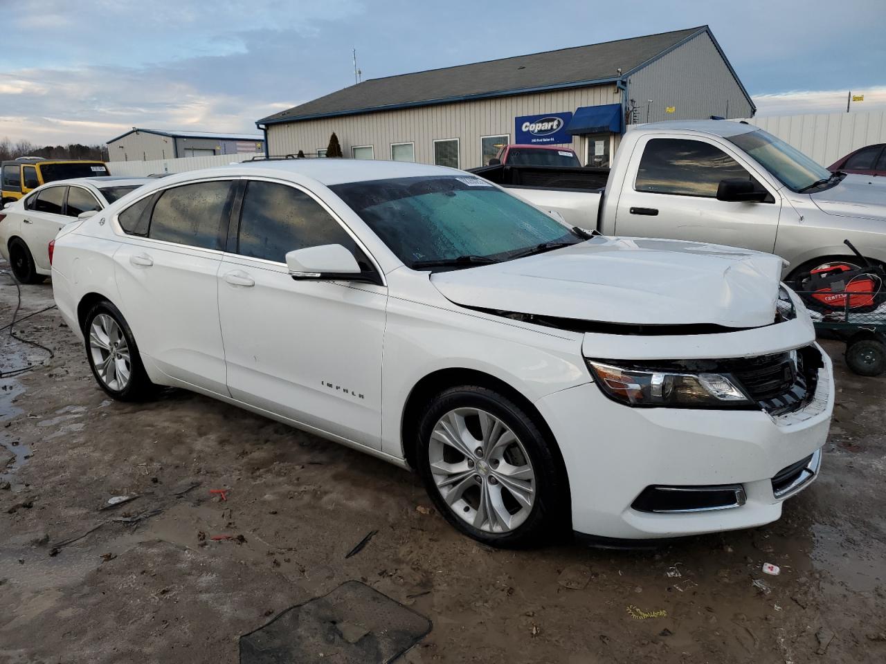 2014 Chevrolet Impala VIN 2G1125S38E9121786 Copart auction photo, front end damage thumbnail 4