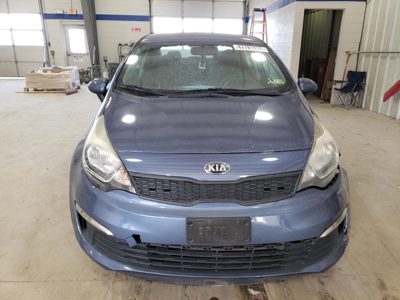 2016 KIA Rio VIN KNADM4A38G6680613 Copart auction photo, side damage thumbnail 5