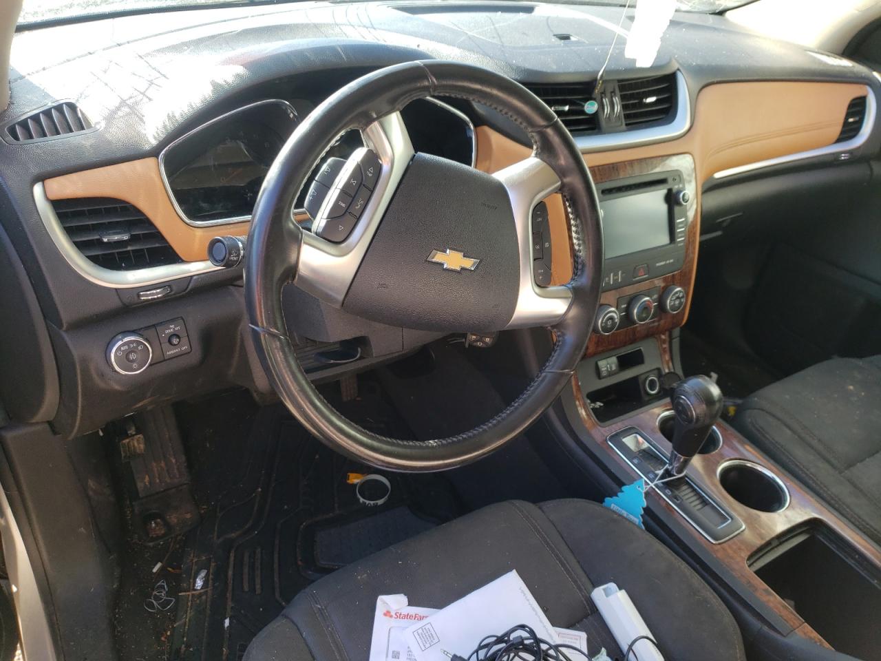 2013 Chevrolet Traverse VIN 1GNKRGKD7DJ166207 Copart auction photo, rollover damage thumbnail 8