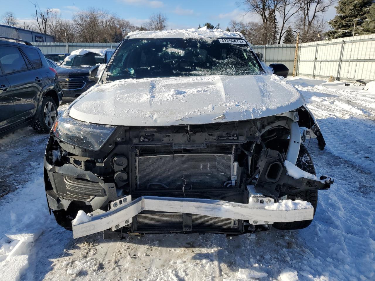 2021 Ford Explorer VIN 1FM5K8AB5MGB72094 Copart auction photo, front end damage thumbnail 5
