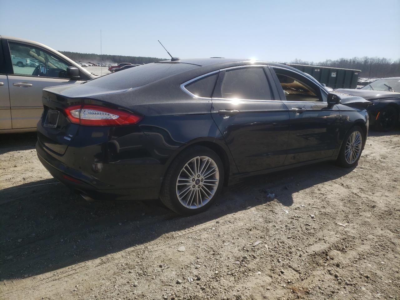 2013 Ford Fusion VIN 3FA6P0HR6DR308987 Copart auction photo, burn - engine damage thumbnail 3