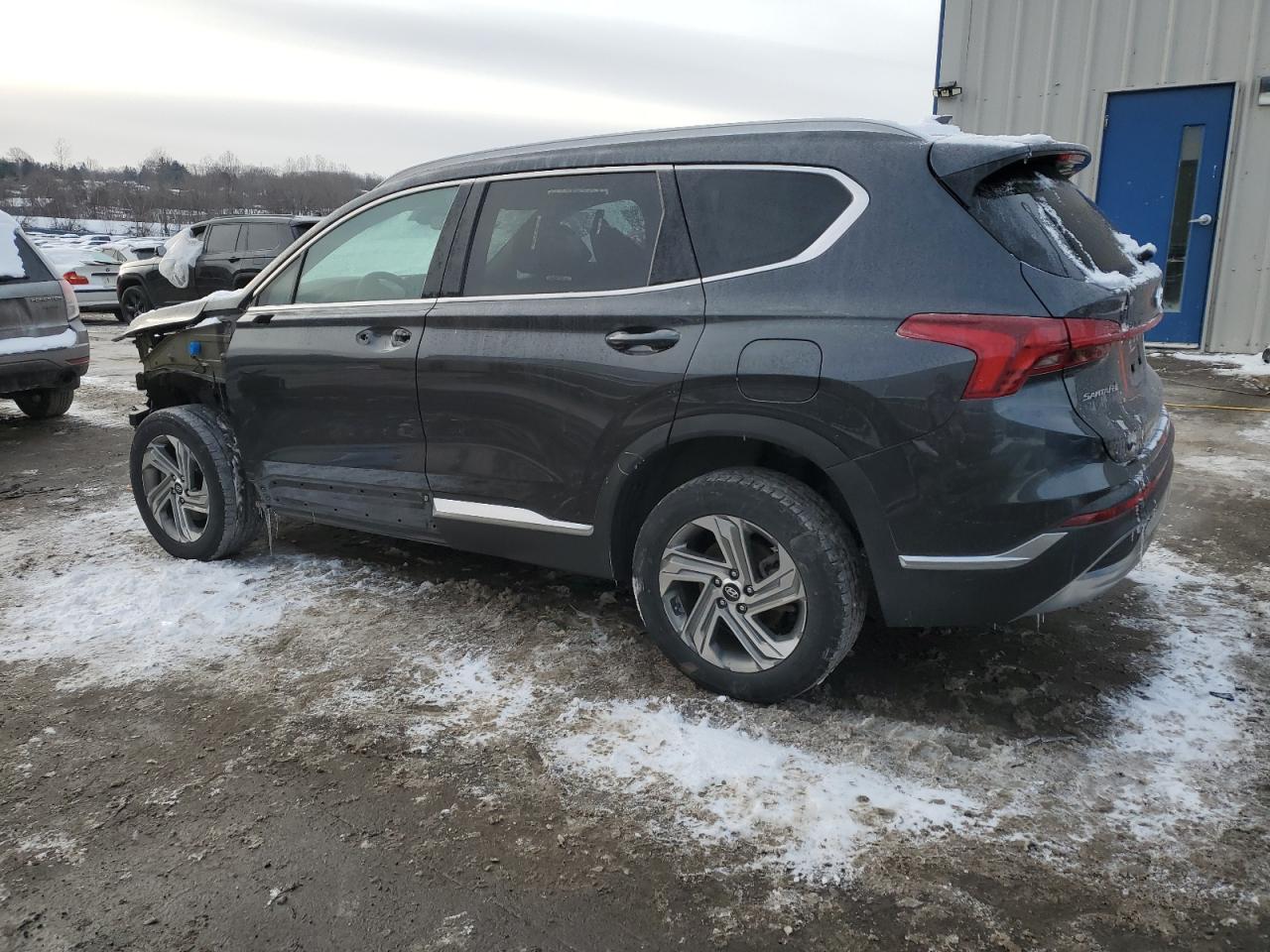 2021 Hyundai Santa Fe VIN 5NMS2DAJXMH346046 Copart auction photo, front end / side damage thumbnail 2