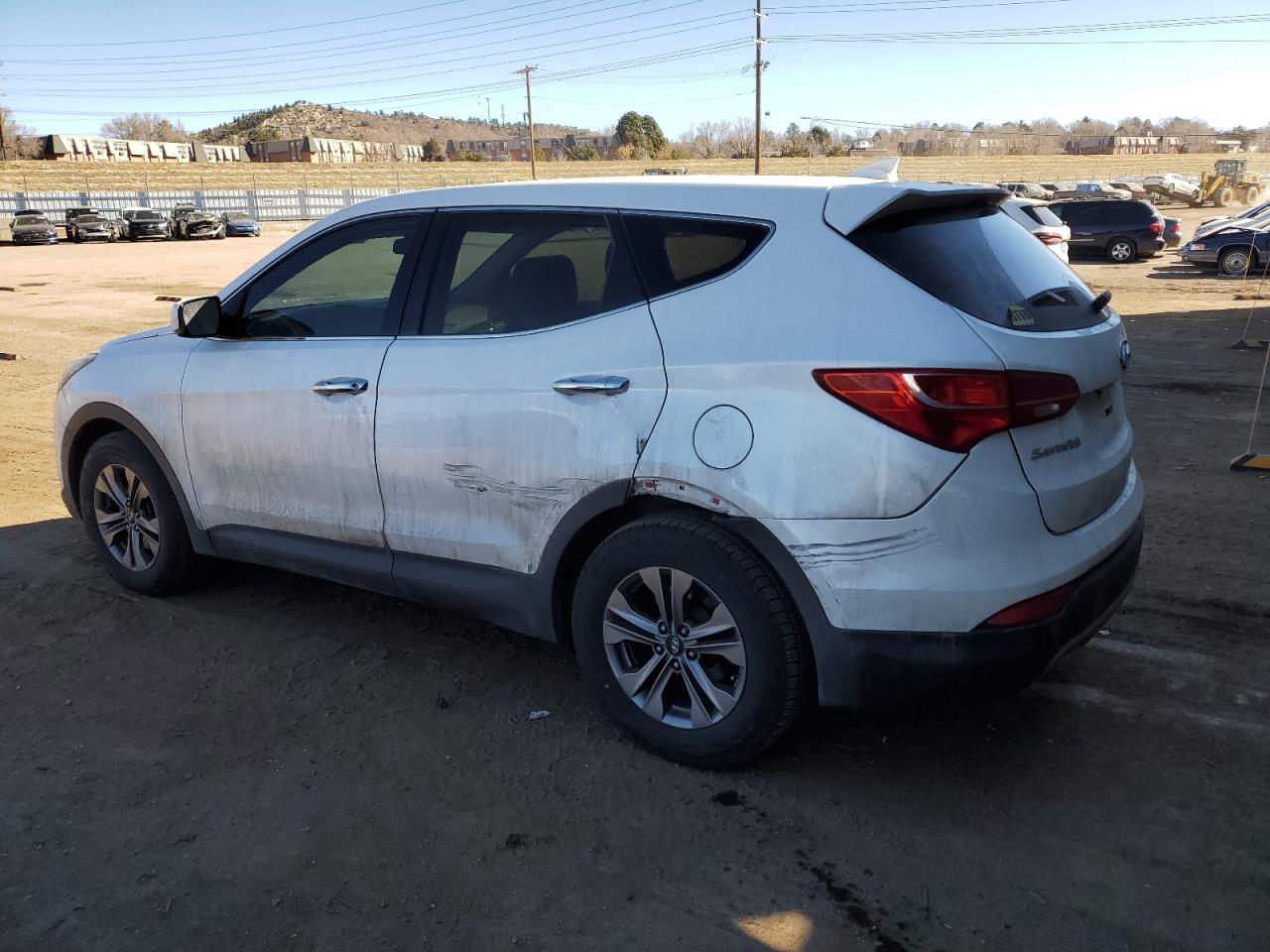 2015 Hyundai Santa Fe VIN 5XYZT3LB9FG278315 Copart auction photo, rear end / side damage thumbnail 2