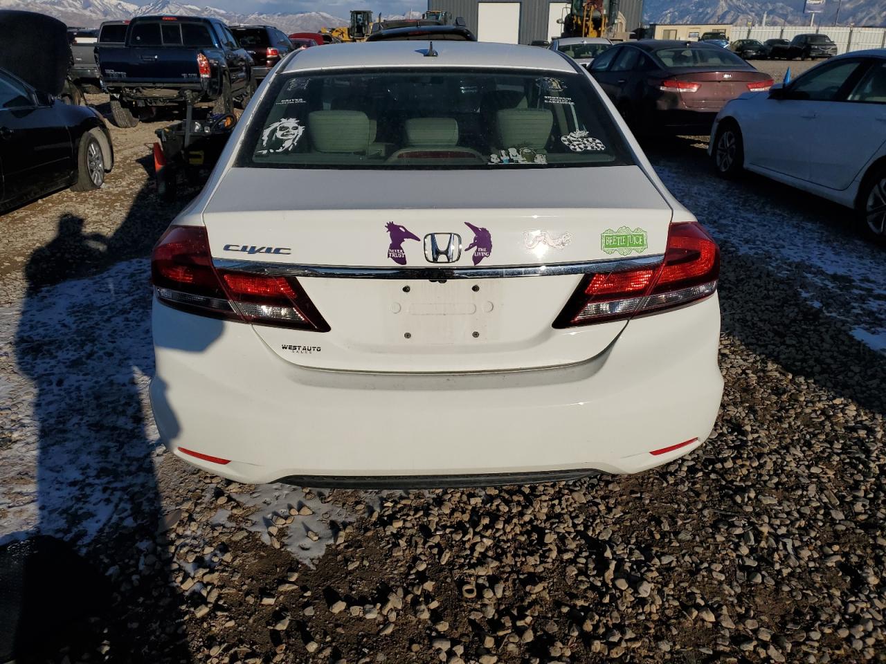 2014 Honda Civic VIN 19XFB2F5XEE215029 Copart auction photo, front end / side damage thumbnail 6