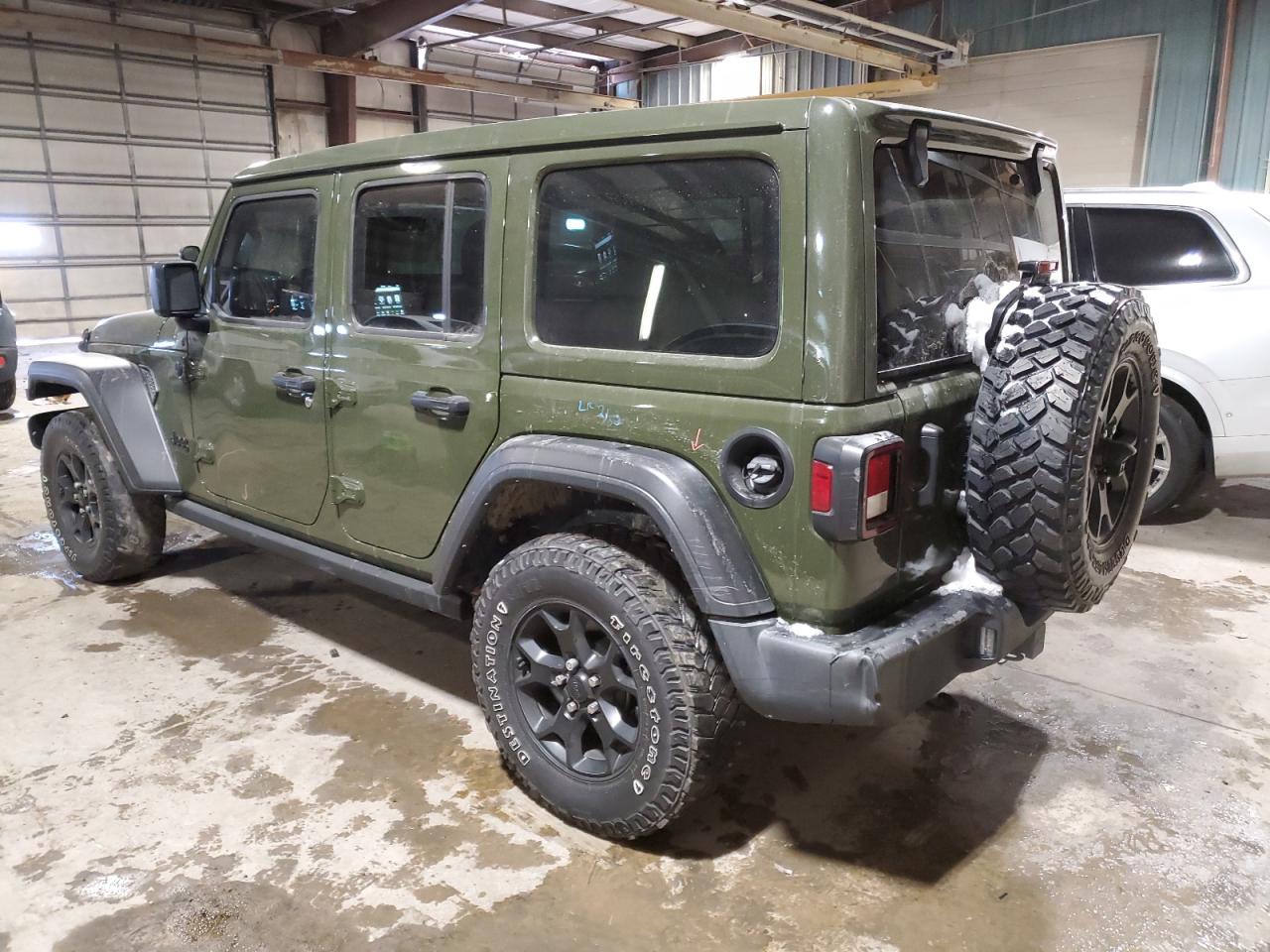 2021 Jeep Wrangler VIN 1C4HJXDG1MW761204 Copart auction photo, front end / minor dent/scratches damage thumbnail 2