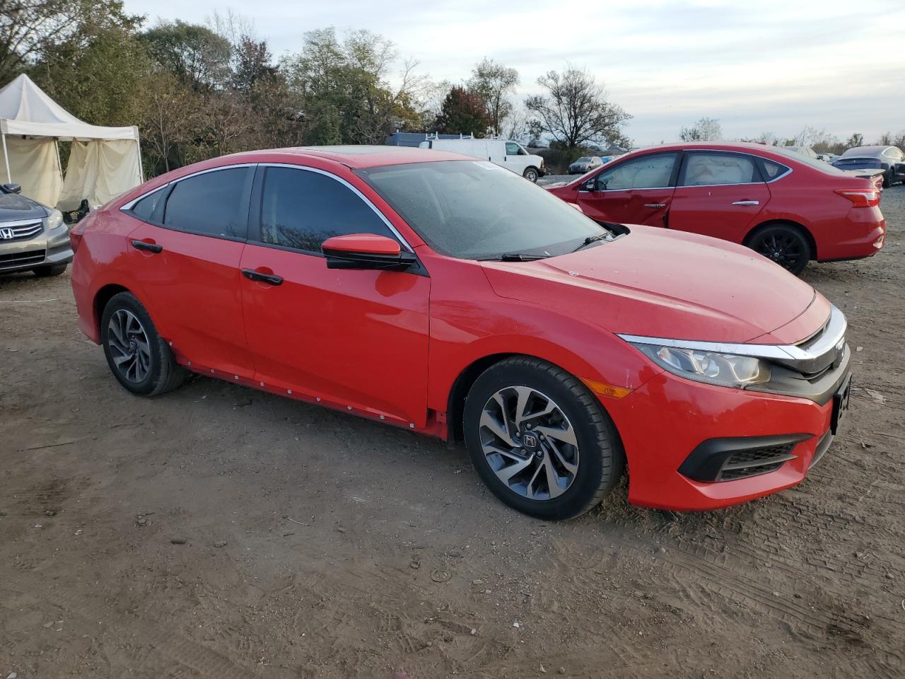 2016 Honda Civic VIN 2HGFC2F74GH574996 Copart auction photo, front end damage thumbnail 4