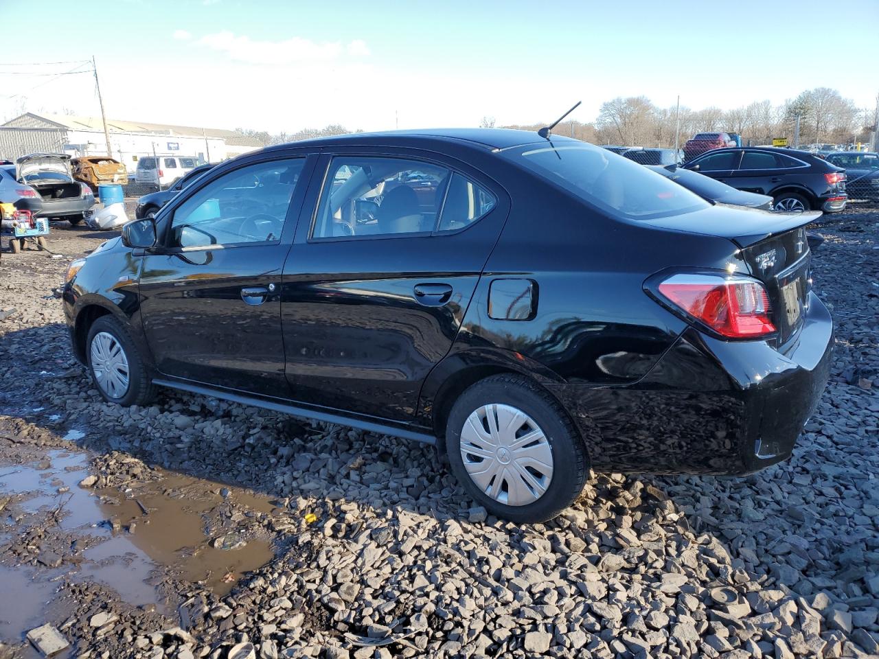 2024 Mitsubishi Mirage VIN ML32FUFJ5RHF07107 Copart auction photo, side / front end damage thumbnail 2