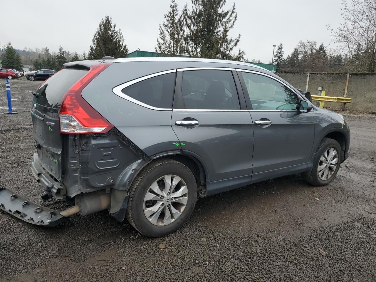 2014 Honda CR-V VIN 2HKRM4H75EH660551 Copart auction photo, rear end / front end damage thumbnail 3