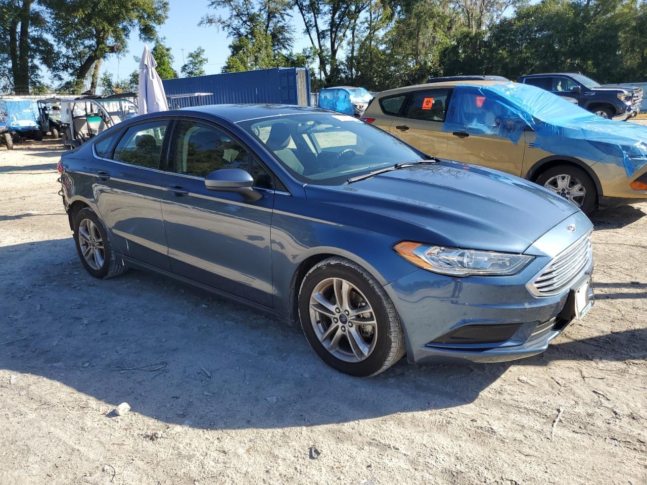 2018 Ford Fusion VIN 3FA6P0H71JR175341 Copart auction photo, rear end damage thumbnail 4