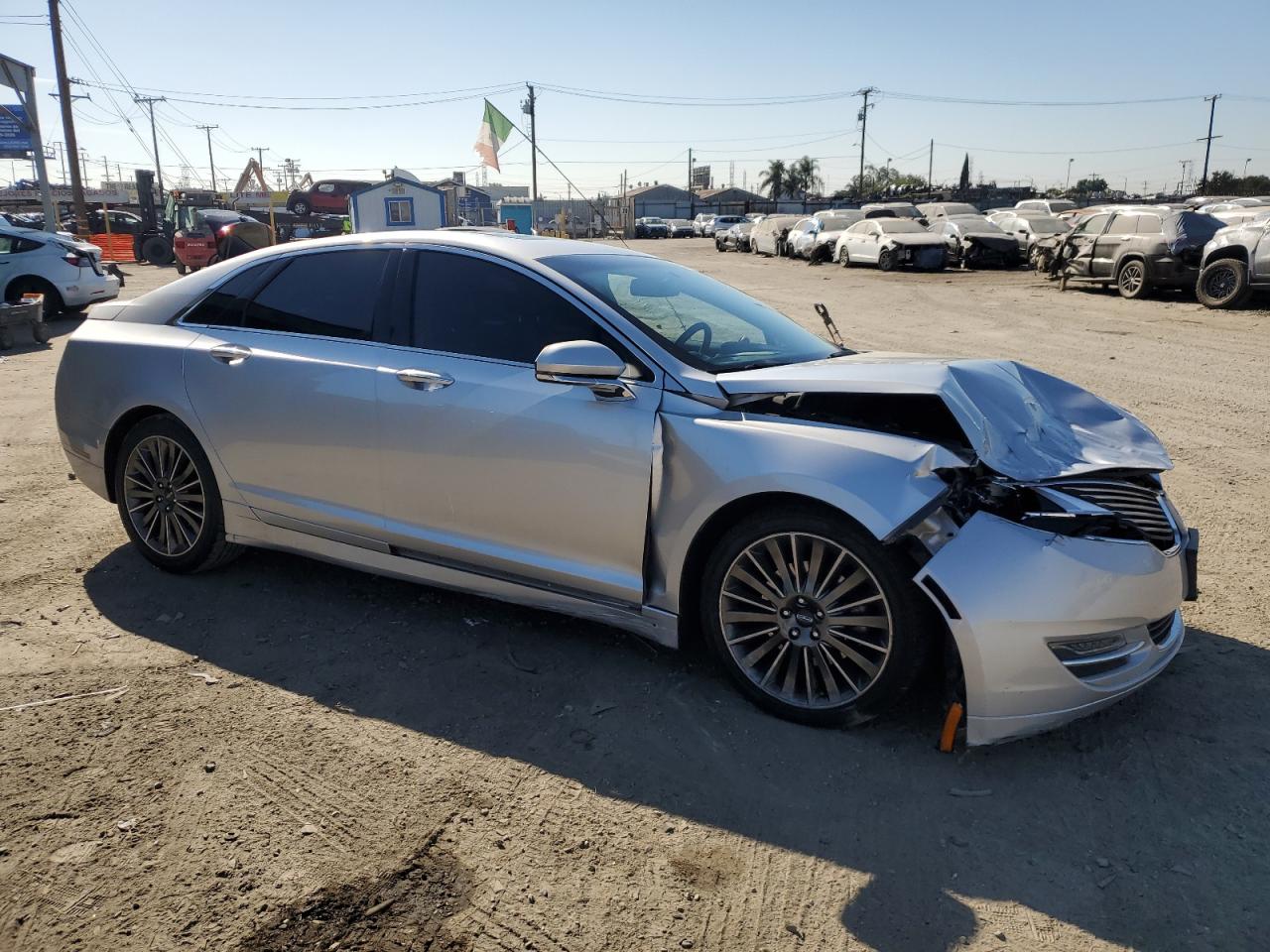 2015 Lincoln MKZ VIN 3LN6L2G9XFR610736 Copart auction photo, front end / rear end damage thumbnail 4