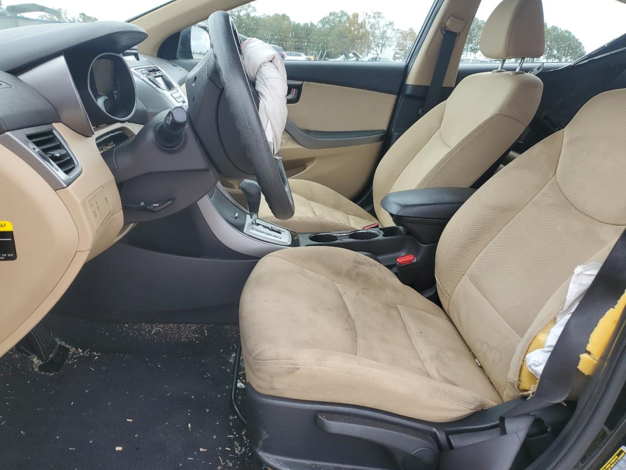 2012 Hyundai Elantra VIN KMHDH4AE9CU234187 Copart auction photo, all over damage thumbnail 7