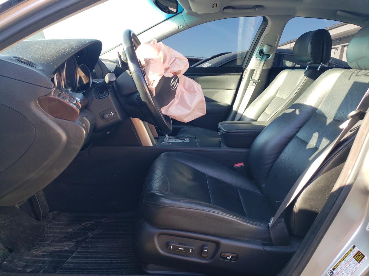 2005 Acura RL VIN JH4KB16555C001760 Copart auction photo, front end / side damage thumbnail 7
