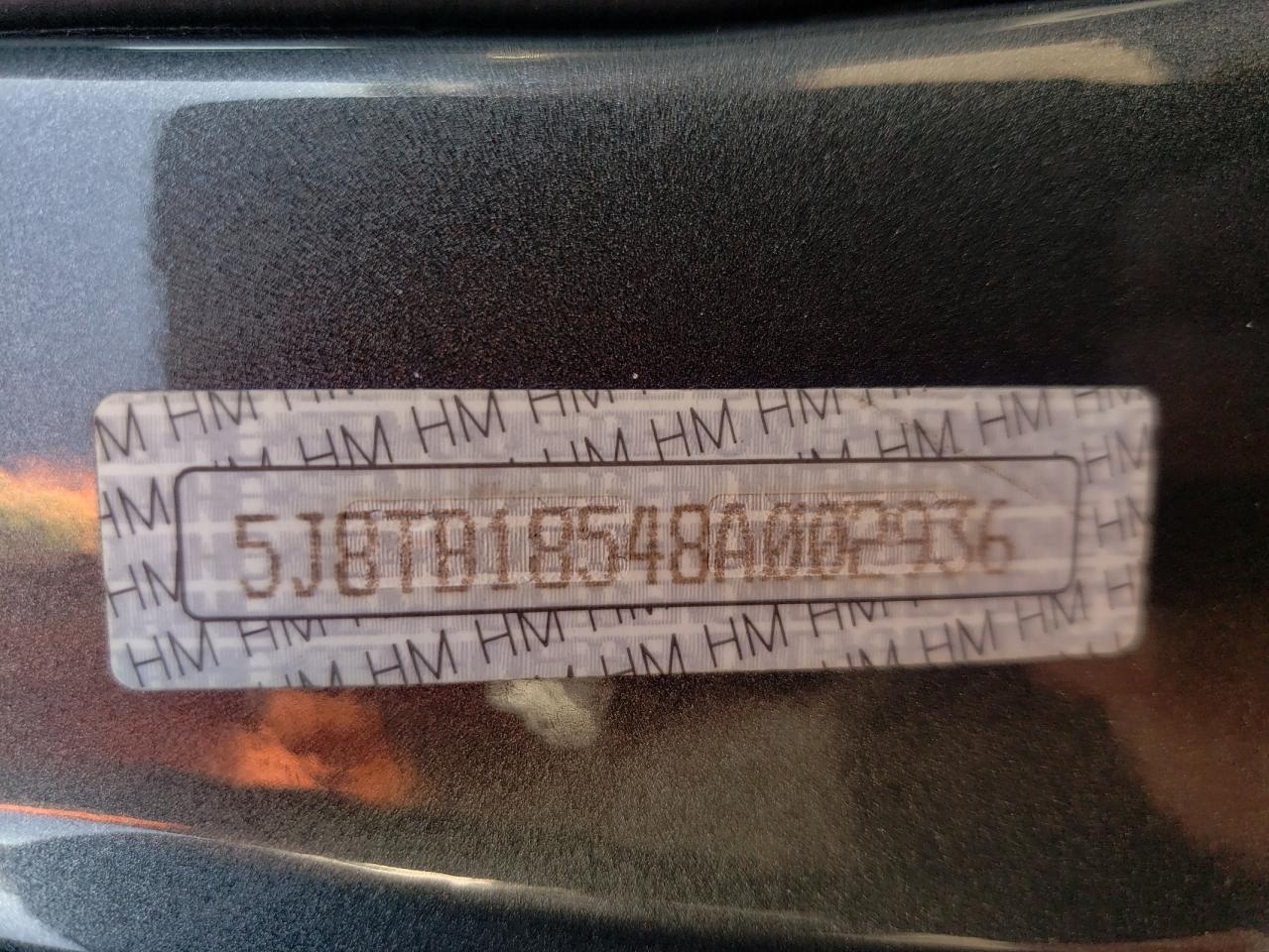 2008 Acura RDX VIN 5J8TB18548A002936 Copart auction photo, front end / undercarriage damage thumbnail 13