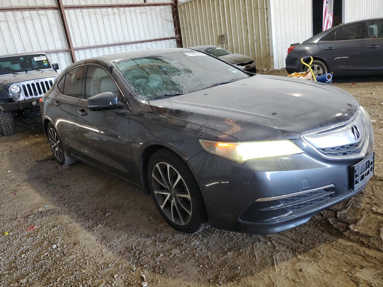 2015 Acura TLX VIN 19UUB2F36FA009184 Copart auction photo, side damage thumbnail 4