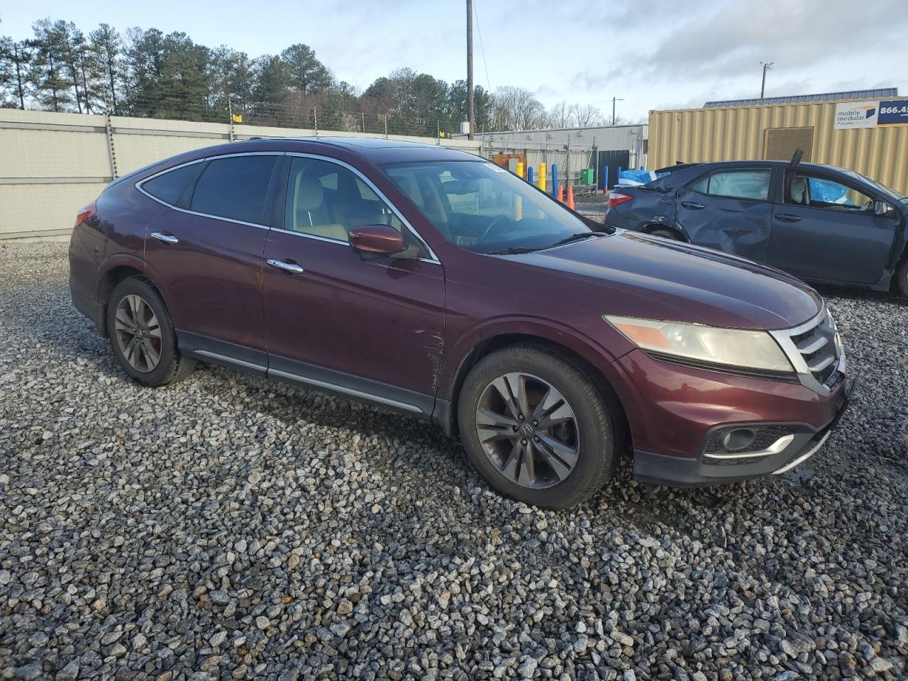 2013 Honda Crosstour VIN 5J6TF1H58DL001039 Copart auction photo, front end / minor dent/scratches damage thumbnail 4