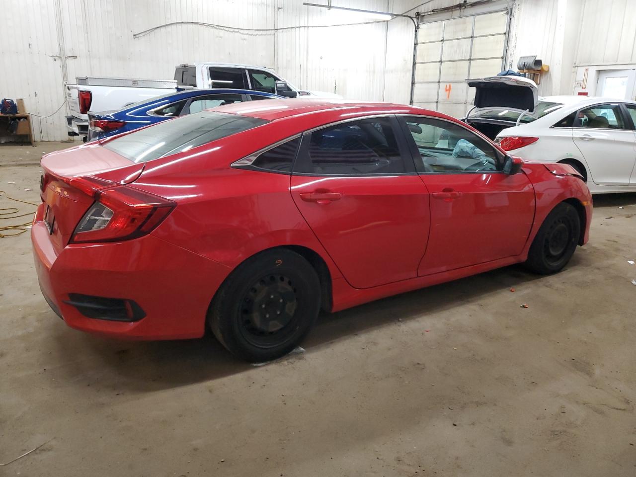 2016 Honda Civic VIN 2HGFC2F54GH577069 Copart auction photo, front end / side damage thumbnail 3