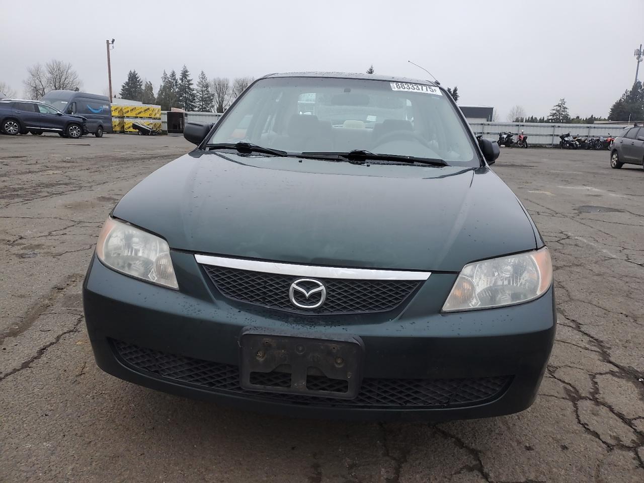 2001 Mazda Protege VIN JM1BJ222910404111 Copart auction photo, all over damage thumbnail 5