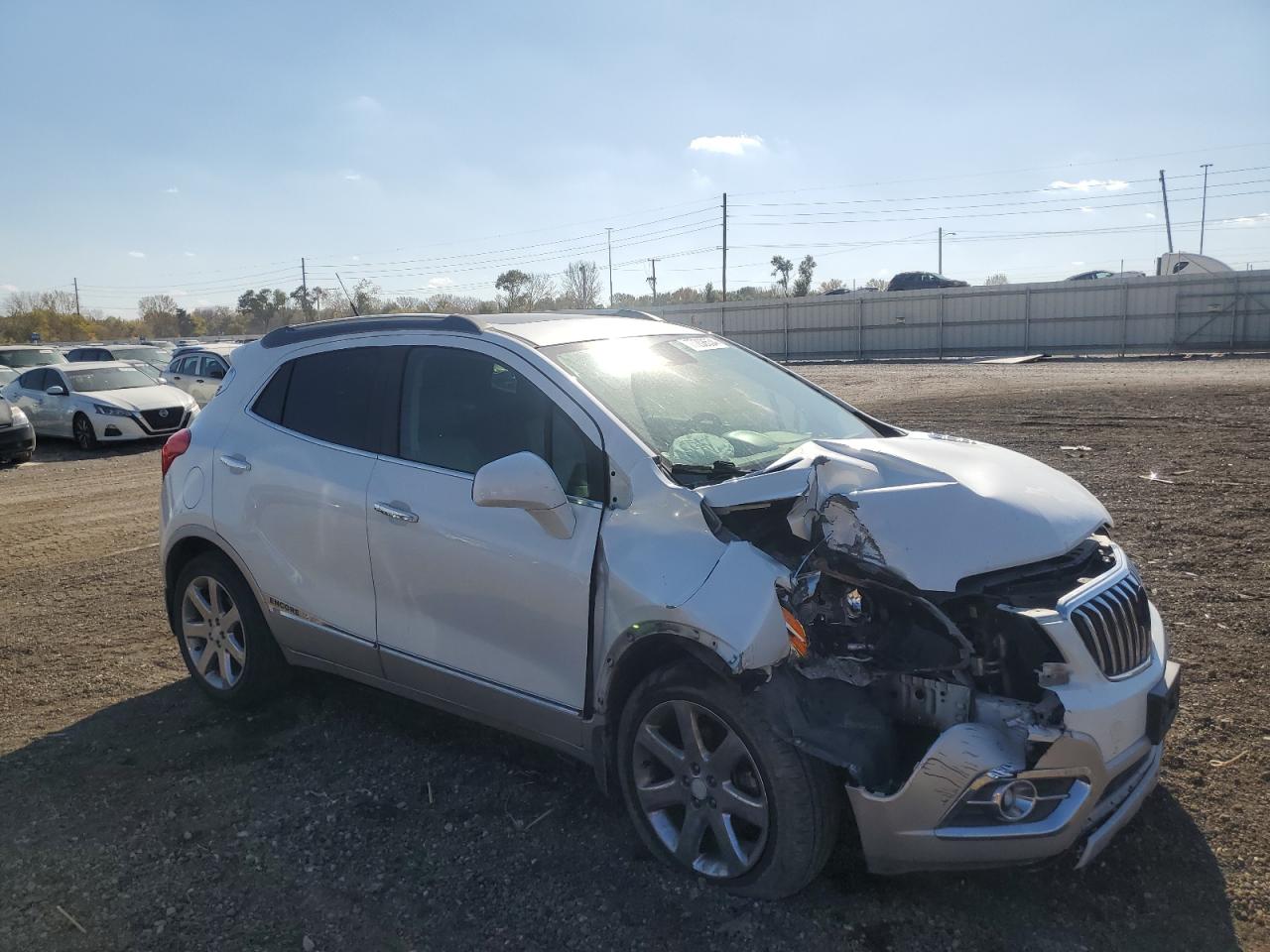 2013 Buick Encore VIN KL4CJHSB6DB083042 Copart auction photo, front end damage thumbnail 4
