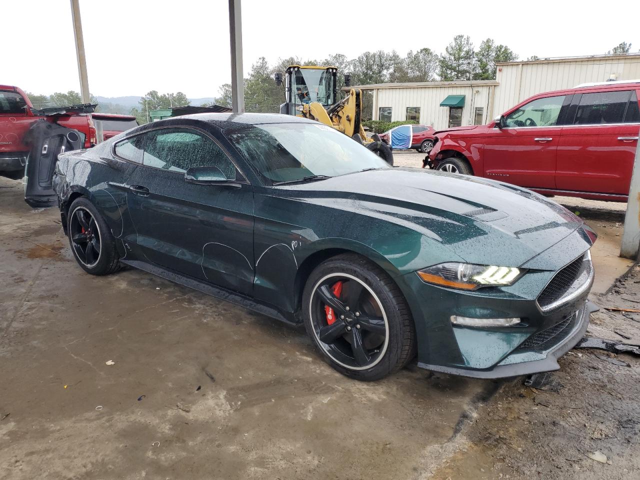 2019 Ford Mustang VIN 1FA6P8K04K5502488 Copart auction photo, side damage thumbnail 4