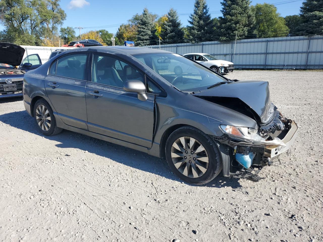 2010 Honda Civic VIN 2HGFA1F87AH553317 Copart auction photo, front end damage thumbnail 4