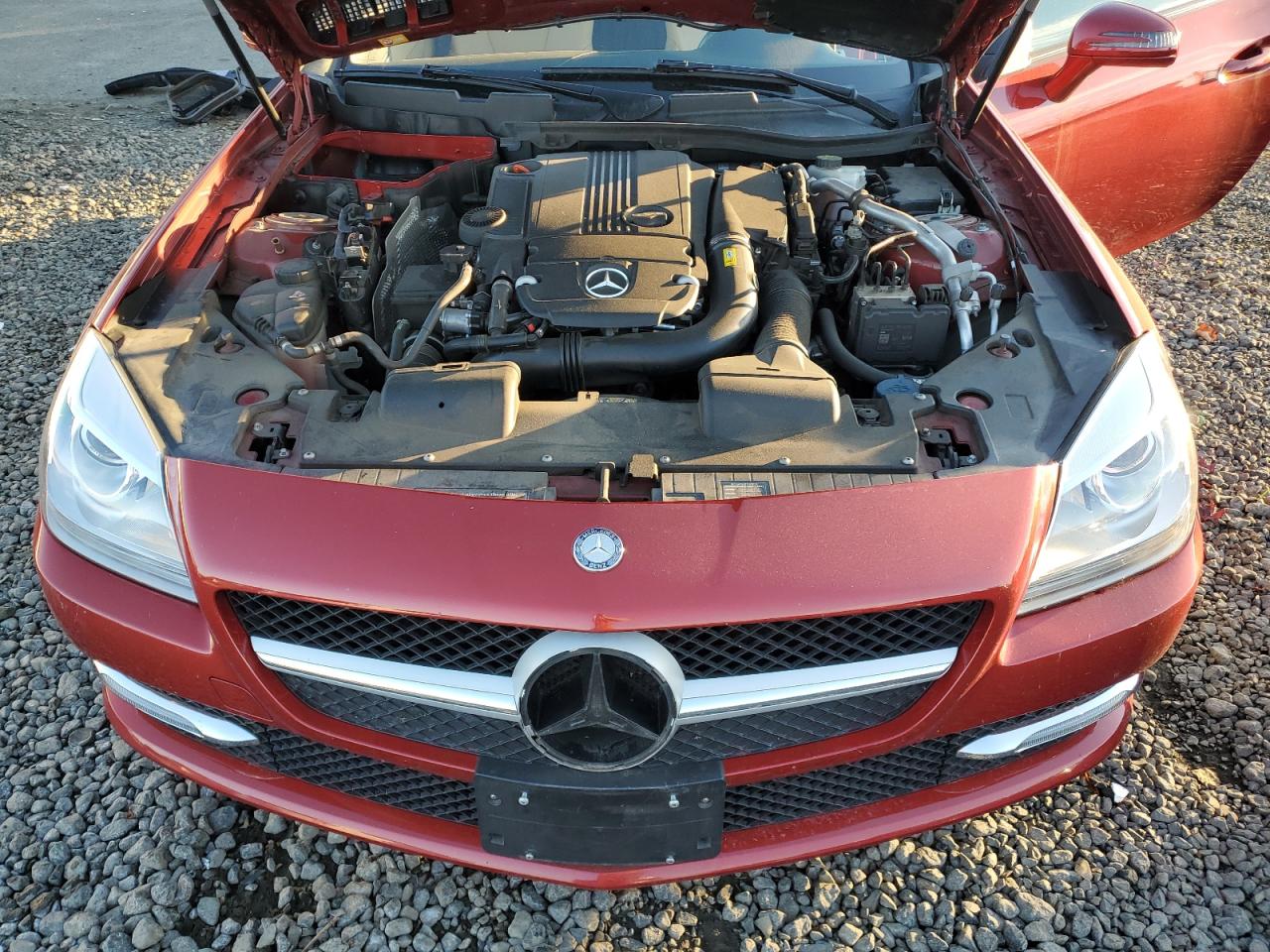 2015 Mercedes-Benz SLK-klasse VIN WDDPK4HA1FF106837 Copart auction photo, rear end damage thumbnail 11