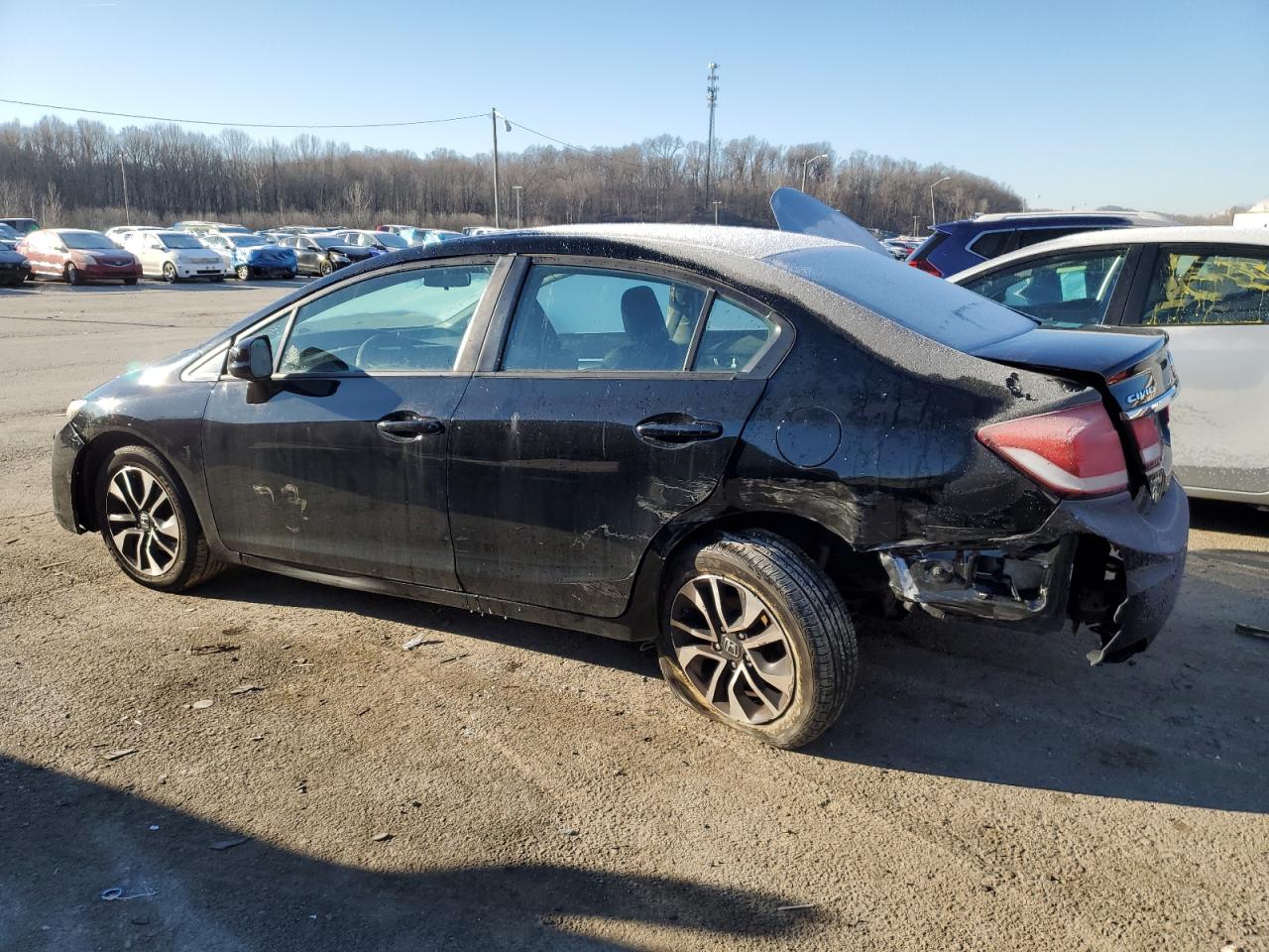2013 Honda Civic VIN 19XFB2F85DE075688 Copart auction photo, all over damage thumbnail 2