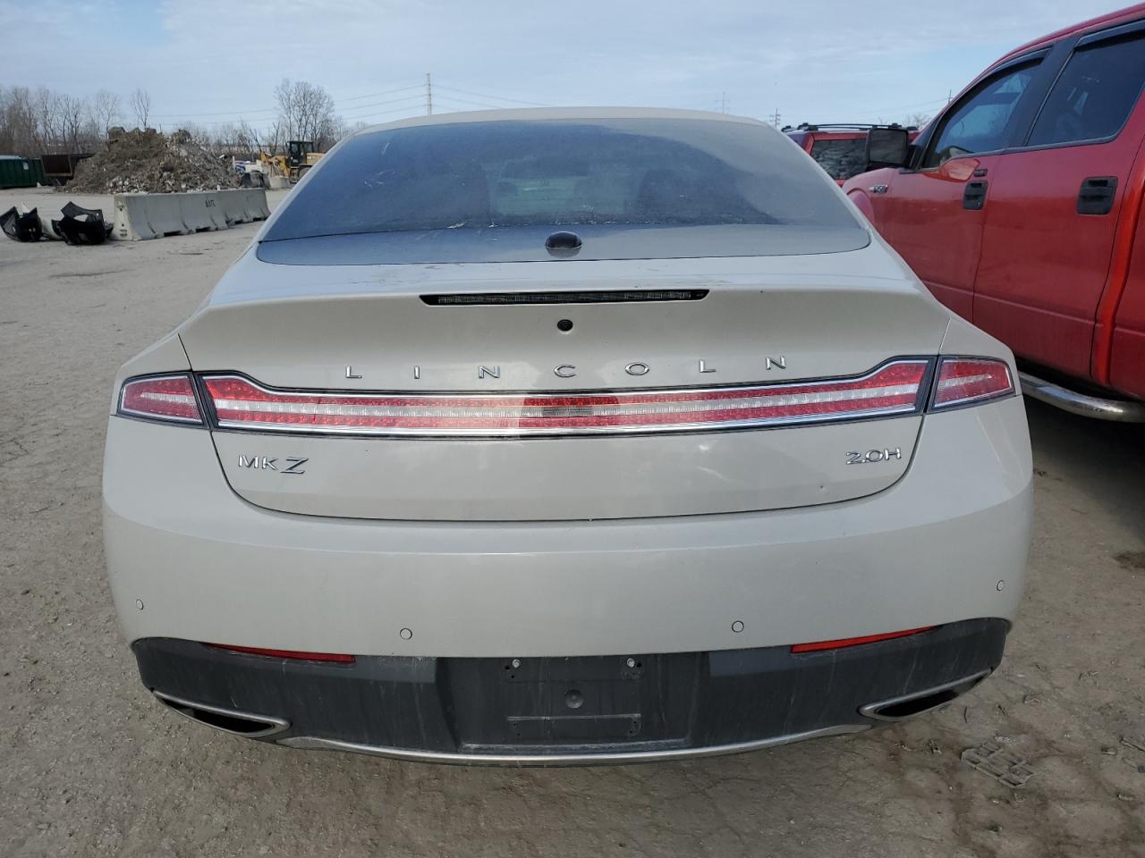 2020 Lincoln MKZ VIN 3LN6L5KU3LR611607 Copart auction photo, side damage thumbnail 6