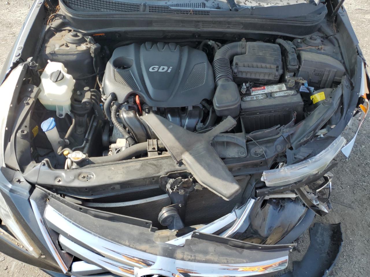 2014 Hyundai Sonata VIN 5NPEC4AC1EH831837 Copart auction photo, front end / side damage thumbnail 12