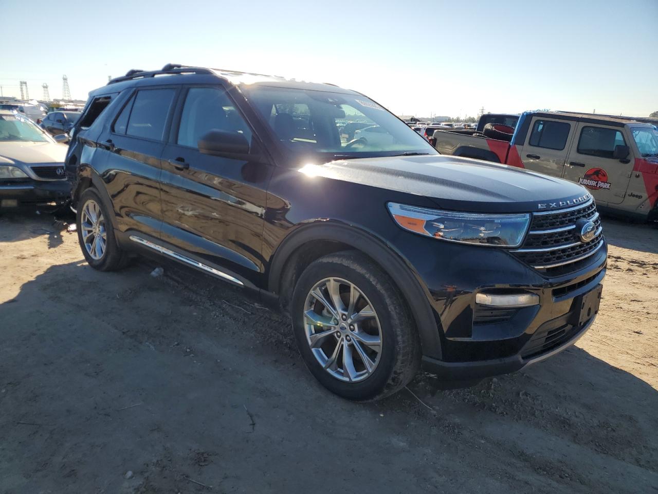2021 Ford Explorer VIN 1FMSK7DH5MGC18293 Copart auction photo, rear end damage thumbnail 4