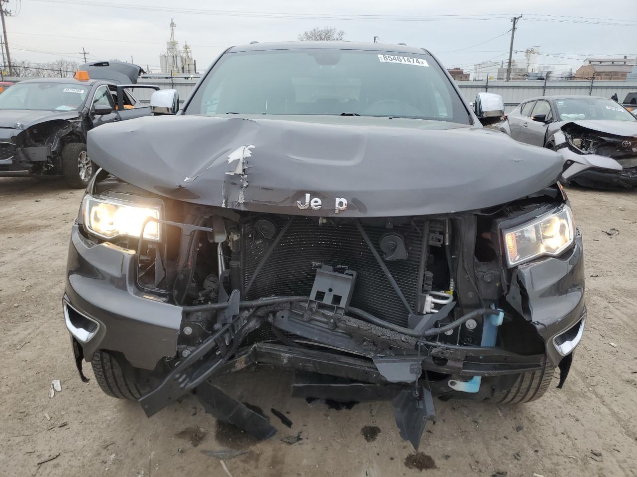 2019 Jeep Grand Cherokee VIN 1C4RJFBG6KC846622 Copart auction photo, front end damage thumbnail 5