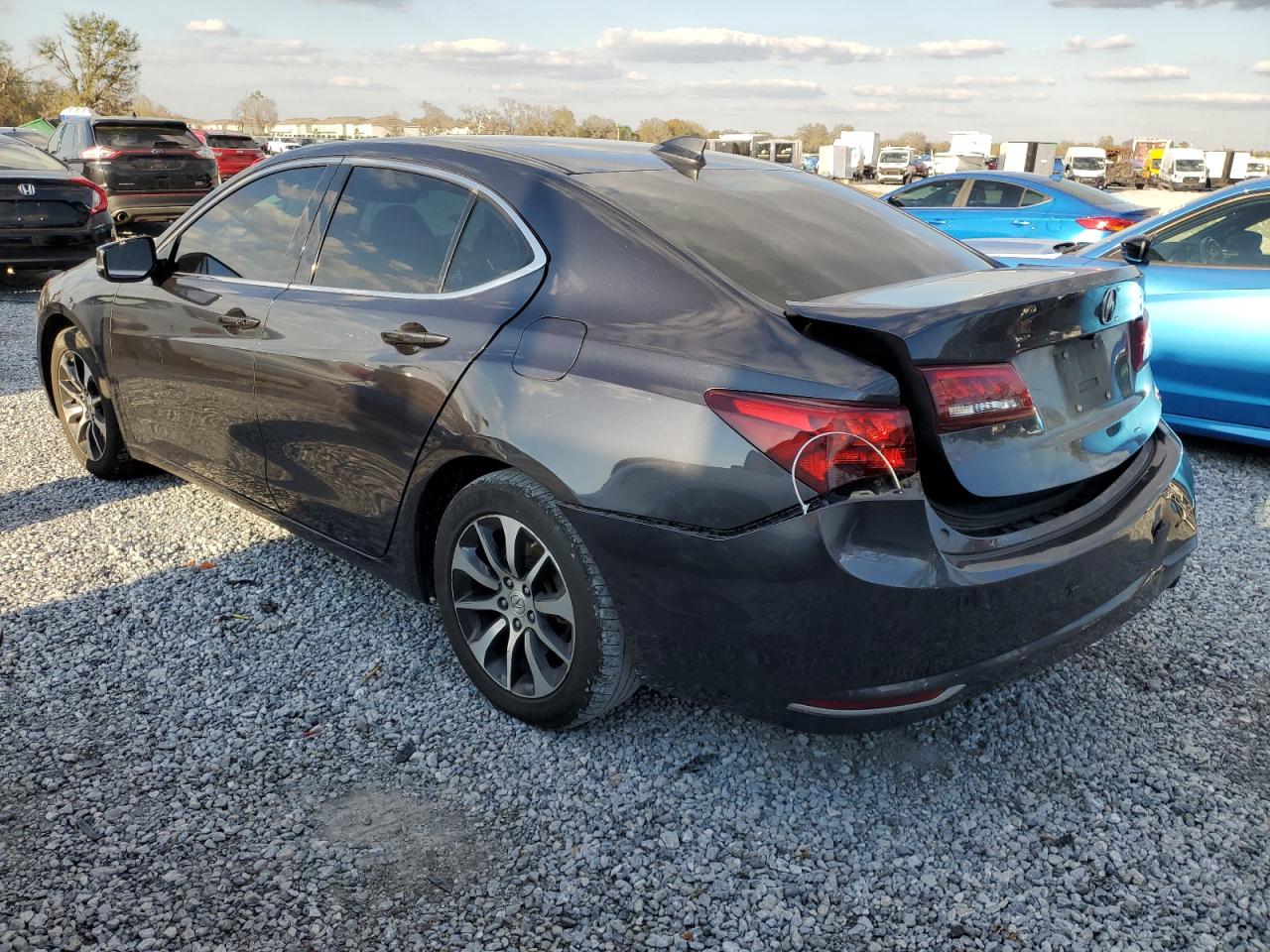 2015 Acura TLX VIN 19UUB1F56FA023372 Copart auction photo, rear end / front end damage thumbnail 2