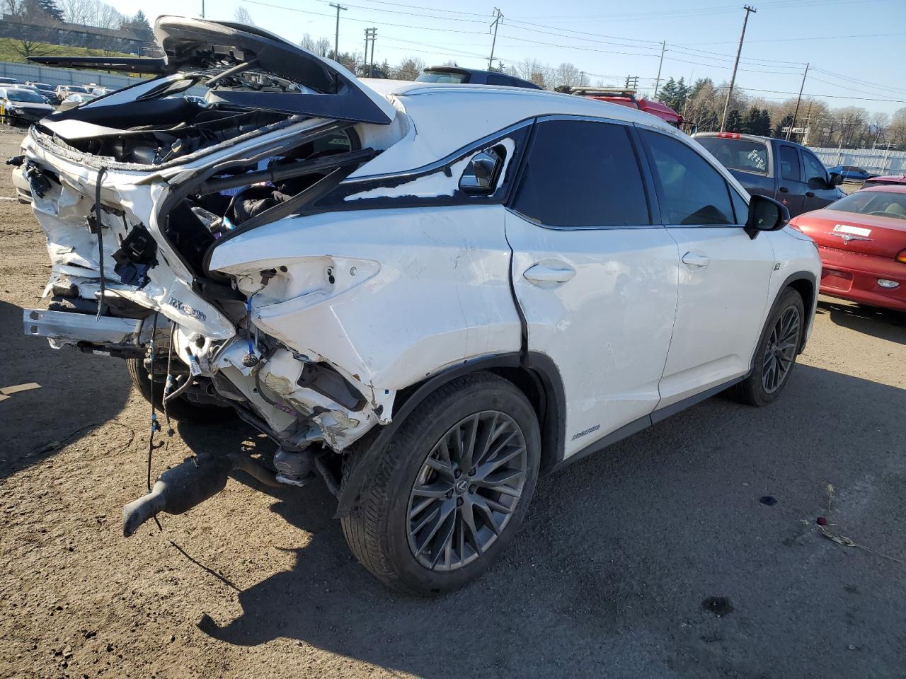 2021 Lexus RX VIN 2T2YGMDA5MC067970 Copart auction photo, rear end damage thumbnail 3
