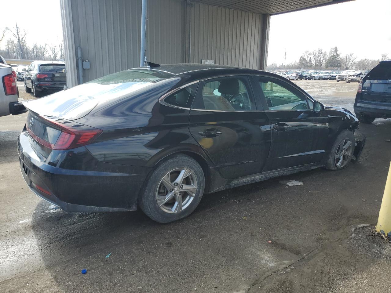 2021 Hyundai Sonata VIN 5NPEG4JA7MH103098 Copart auction photo, front end / side damage thumbnail 3
