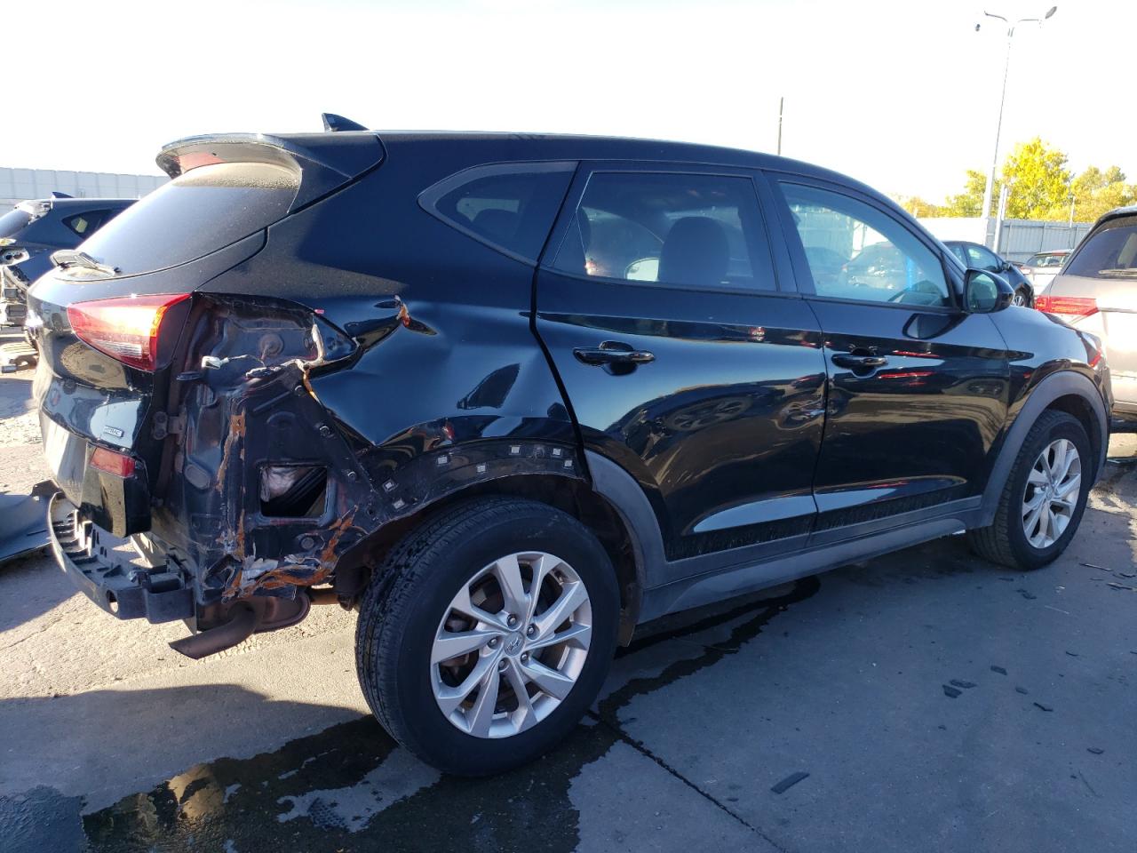 2019 Hyundai Tucson VIN KM8J2CA49KU849066 Copart auction photo, rear end / side damage thumbnail 3